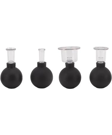 TYCIONG 4-Piece Glass Fire Cupping Set for Pain Relief - Body Face Leg Arm Back Shoulder & Muscle Therapy - Buy Online on GoSupps.com