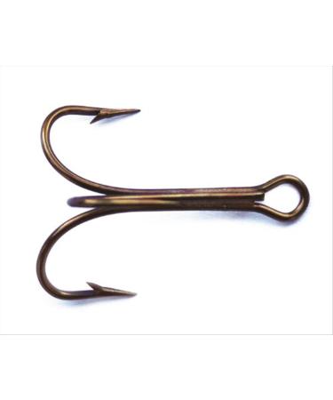 Mustad O'Shaughnessy Treble Hooks Pack of 25 Bronze 12