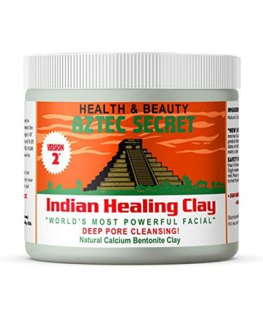 Aztec Secret – Indian Healing Clay 1 lb – Deep Pore Cleansing Facial & Body Mask – The Original 100% Natural Calcium Bentonite Clay – New Version 2 1 Pound (Pack of 1)