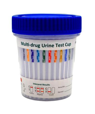 UKDrugTesting Ultra Sensitive 13 Drug Home Drug Testing Cup. High Accuracy Home Drug Test Kit