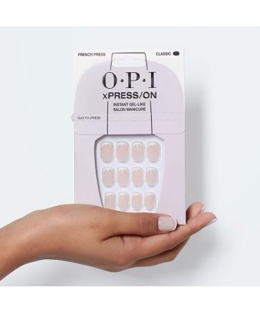 OPI xPRESS/ON Short Round Press On Nails | Long Lasting & Reusable Nail Art | Non-Damaging French Design | Fast International Shipping - Buy Online on GoSupps.com