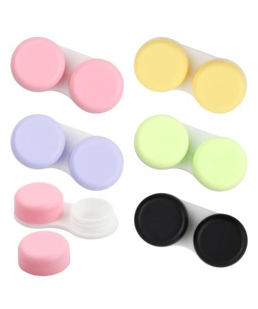 Cozlly 20 pieces contact lenses container contact lenses case contact lens tank glasses case wearable contact lens end box for on the go hygiene travel contact lenses set for home and travel