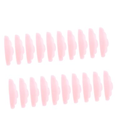 Mikinona 20 Pairs Eyelash Silicone Patch Eyelash Perm Kit Eyelash Perm Pads Makeup Kits Eyelash Perm Lash Lift Pads Eyelash Curlers Lift Pads for Eyelashes Lash Lift Curlers 4.5x1.4cm