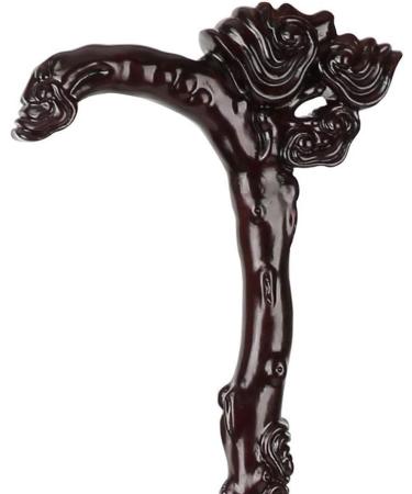 Elderly Cane Wooden Carved Non-Slip Walking Stick for Seniors 99cm Crutches powerfully - Buy Online on GoSupps.com