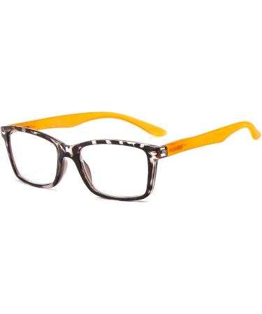 Suertree Spring Hinge Reading Glasses (3 Pack) - 2.0x Diopter Visual Aid for Men & Women - Black Yellow Red - Buy Online on GoSupps.com
