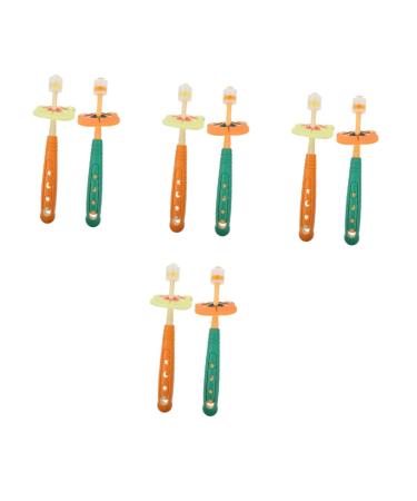 Gatuida toothbrushes 8 pcs baby toothbrush clean pebbles child mouthpiece baby-straw cup 1 piece (1-pack) Sorted 2x4stk
