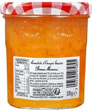 BONNE MAMAN - Bitter Orange Marmalade 370G - Pack of 4 - Free Shipping - Buy Online on GoSupps.com