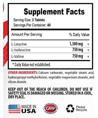 Muscle Builder Pills for Men - 3000MG BCAA Braided Amino Acid - Train & Recover - 2 Bottles 240 Tablets - International Shipping - Buy Online on GoSupps.com