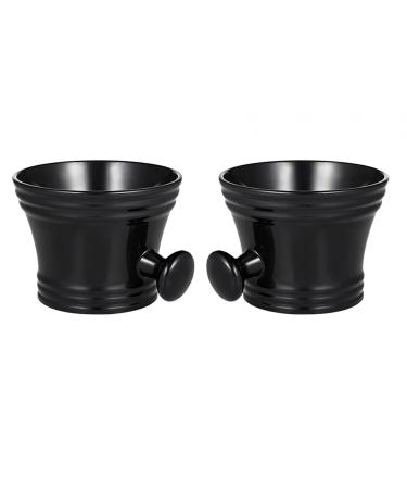 harayaa 2 Pieces Shaving Soap Bowl Smooth Durable Shaving Mug for Father Husband Men