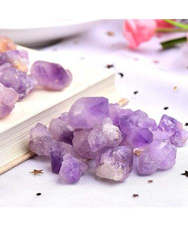 50/100g Natural Amethyst Raw Quartz Small Cluster Reiki Stone Crystal Point Specimen Home Decor Raw Crystals - Crystal Cluster (Color : Random delivery Size : 100g) 100g Random delivery - Buy Online on GoSupps.com