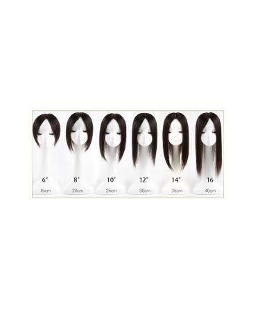 Buy Remy Human Hair Topper for Thinning Hair - 3x4.7 Mono Hand Tied Medium Brown 8 Length | International Shipping Available - Buy Online on GoSupps.com