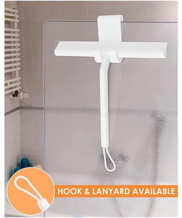 PAMENET Mirror Screen Wiper Multi Cleaner Wiper with Hook & Lanyard for Bathroom Door Car and Furniture - Buy Online on GoSupps.com