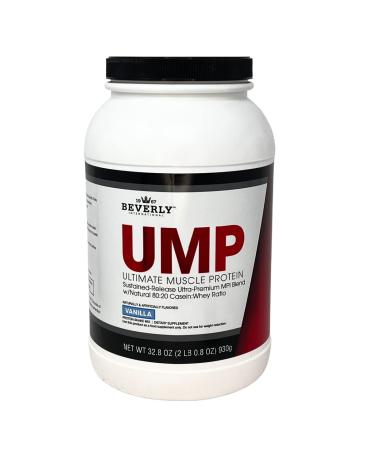 Beverly International UMP Protein Powder Vanilla. Unique Whey-Casein Ratio Builds Lean Muscle. Easy to Digest. No Bloat. (32.8 oz) 2lb .8 oz