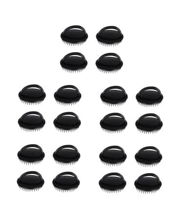 Beaupretty 20 Stk Massage shampoo brush shampoo scrubber shower head brush scalp shampooing silicone scraping scalp massager made of silicone massage bumper bathroom care brushes plastic hair