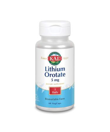 KAL Lithium Orotate 5 mg 60 VegCaps
