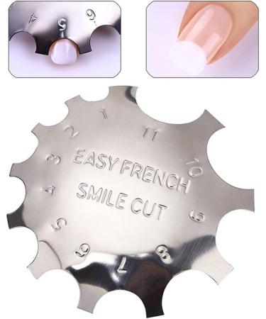 Nail Manicure Edge Trimmer Nail Art Trimmer Template French Manicure Accessories Kit Silver Nail Art Manicure - Buy Online on GoSupps.com