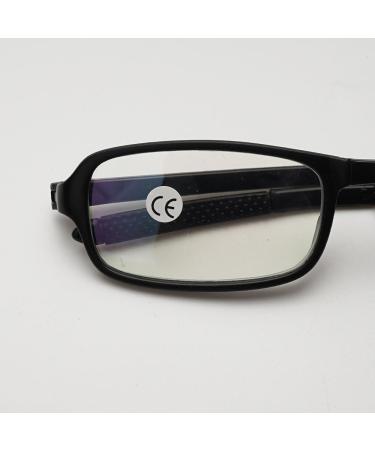 Vevesmundo Foldable Reading Glasses for Men & Women - Compact Diopter Options +1.0 to +4.0 Black Blue Light Filter Ideal for Travel - Buy Online on GoSupps.com
