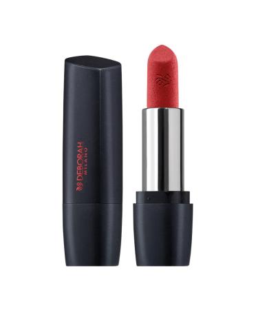 Deborah Milano Red Mat Lipstift Matte with collagen and hyaluronic acid 3 geranium nourishing and soft effect provides intensive and long lips 4.5 g