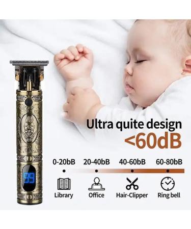 Professional Hair Clippers for Men - LCD Display Low Noise T9 Trimmer Full Metal Engraving Salon Styling - International Shipping Available - Buy Online on GoSupps.com