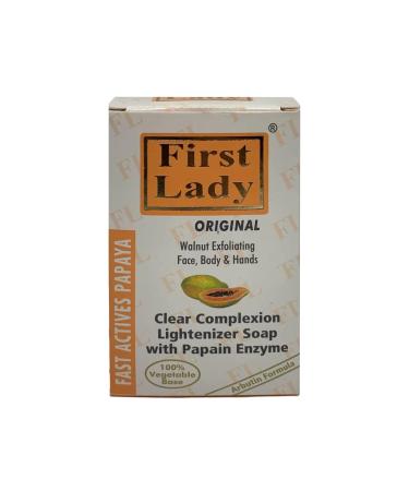 First Lady Papaya Clear Complexion Lightenizer Soap 200g - Lightening & Exfoliating