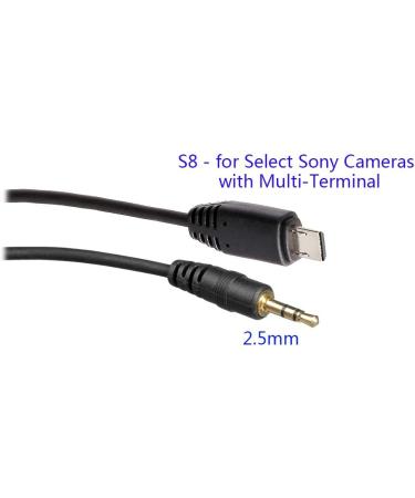 Pholsy 2.5mm S8 Off-Camera Remote Cable for Sony Cameras | Compatible with a1, a9, a7, RX100 Series, and More - Buy Online on GoSupps.com