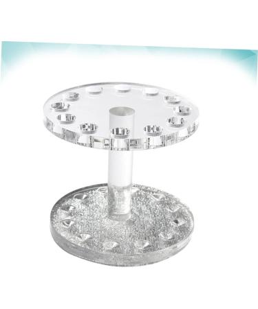 Housoutil 1pc Makeup Pen Stand Pen Display Stand Holder Art Brush Holder Makeup Brush Holder Faux Buns Holder for Nail Brush Acrylic Makeup Brush Rack Nail Display Stand Round Crystal Pen 8.7x8.5cm Silver Transparent - Buy Online on GoSupps.com