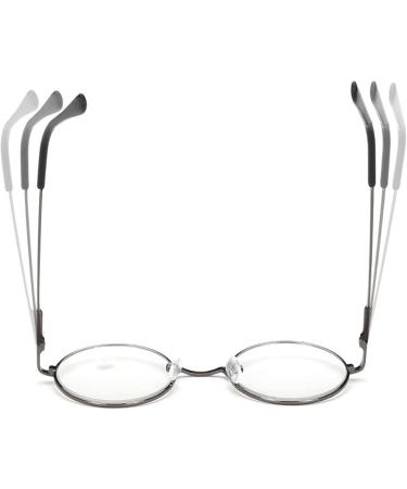 JoXiGo Reading Glasses for Women & Men - Stylish Metal Frame Nerd Glasses with Clear Lens & Strap - Gold 2.5 Diopters - Buy Online on GoSupps.com