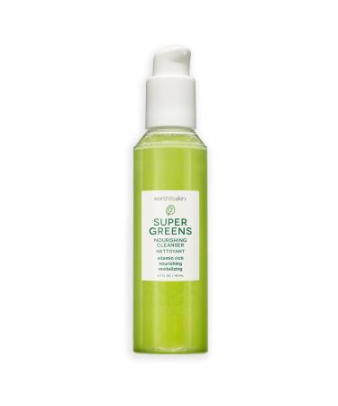Earth To Skin Super Greens Nourishing Face Cleanser Vitamin Enriched Daily Face Wash for All Skin Types (4.7 Fl Oz)