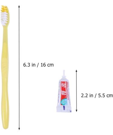 Minkissy Travel Toothbrush & Toothpaste Set - 20 Pack - Portable Travel Sizes | Disposable Travel Kit - Ideal for International Shipping - Buy Online on GoSupps.com