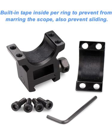 Modkin High Profile Scope Rings - 1 Inch Set of 2 | Rifle Scope Mount for Picatinny Rail - Buy Online on GoSupps.com