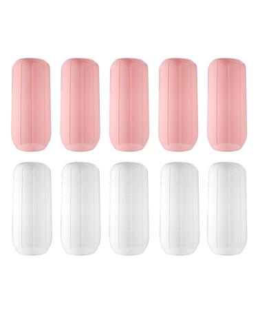Veitle 10 pieces of elastic shell for outlet fuse shower gel bottles of protective cover outlet -safe covers for travel reusable travel accessories for shampoo toilet items
