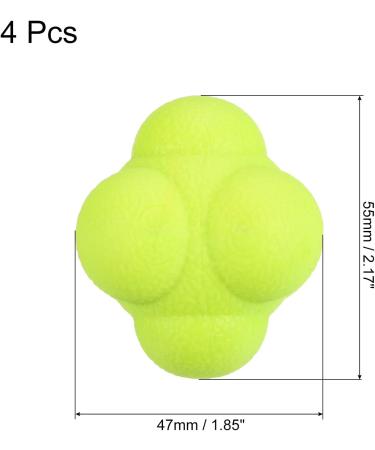PATIKIL Bounce Reaction Ball - High Difficulty Agility Trainer for Speed & Reflex, Yellow - Buy Online on GoSupps.com