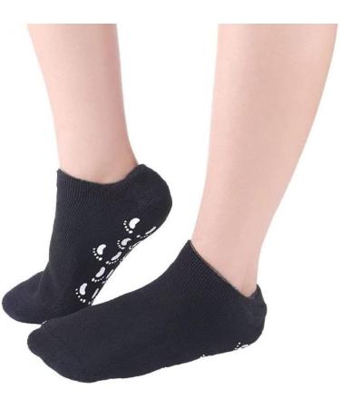 2 Pairs Moisturizing Gel Socks | Vitamin & Oil Infused Spa Foot Care | Black & Purple for Women - Buy Online on GoSupps.com