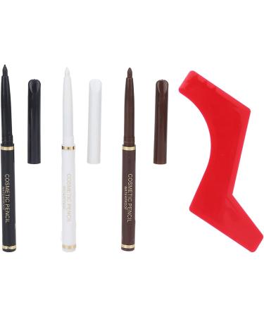 MIMEITOPA for beard shape template ergonomic design for precise cheek line neck line jaw line goatee sideburns styling waterproof long lasting mechanical pencil set with 3 colors - Buy Online on GoSupps.com