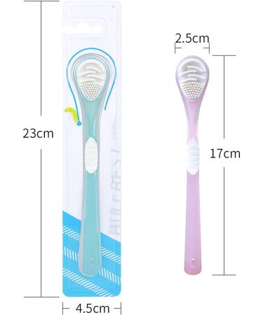 Premium Pink Tongue Cleaner - Gently Remove Bacteria for Effective Oral Health Care | 17x2.5cm Tool for Fresh Breath - Buy Online on GoSupps.com