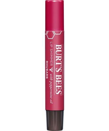 Burt's Bees Lip Balm Rhubarb 4-Pack - Moisturizing Lip Shimmer Spring Gift with Vitamin E & Coconut Oil for Women - 100% Natural Easter Basket Stuffers for All Day Hydration - 0.09 Ounce - Buy Online on GoSupps.com