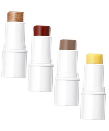 Healeved 1 Set Contour Stick Counter Stick Highlighter Makeup Cream Neopentyl Di(ethylhexanoate) Ester