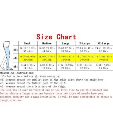 Thigh High Compression Socks 20-30 mmHg for Men & Women - Nude XX-Large - Buy Online on GoSupps.com
