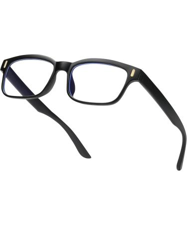 Blue Light Glasses for Men & Women - Black Frame Clear Blue Light Glasses for Computer Gaming & Reading - Stylish Computer Eye Strain Relief - Buy Online on GoSupps.com