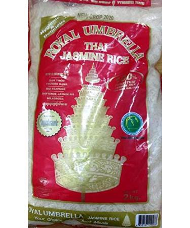 Royal Umbrella Thai HOM Mali Jasmine Rice Whole 2kg - Buy Online on GoSupps.com