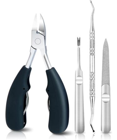 Nail Clipper for Thick Nails Toe Nail Clippers Nail Correction Thick Nails Ingrown Toenails Nippers Cutters Dead Skin Dirt Remover Pedicure Care Tool (Color : Black-B) - Buy Online on GoSupps.com