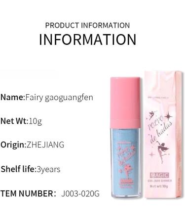 PICKX Fluorescent powder Body Flash Powder Stick Shiny Pink Fairy Pink Shiny Pink White Moonlight Powder Makeup stick Fairy Powder Highlights Fairy Powder Fairy Pink Highlights Patch Fairy Makeup (04#Blue) - Buy Online on GoSupps.com