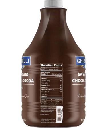 Ghirardelli Sweet Ground Chocolate & Cocoa Sauce - 87.3 oz Bottle - Buy Online on GoSupps.com