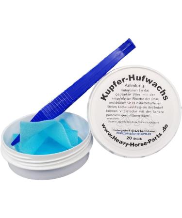 Heavy Horse Parts Copper Hoof Wax Pads with Eucalyptus - Premium Hoof Care for Healthy Horses - International Shipping Available - Buy Online on GoSupps.com