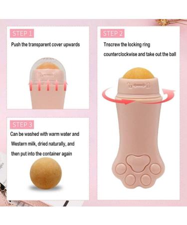 GANPUB Pink Face Oil Absorbing Roller Natural Volcanic Roller Oil Control Rolling Matte Makeup Face Skin Care Tool Facial Cleaning Oil Absorption Roller Popular Facial Oils Creams and Moisturizers - Buy Online on GoSupps.com