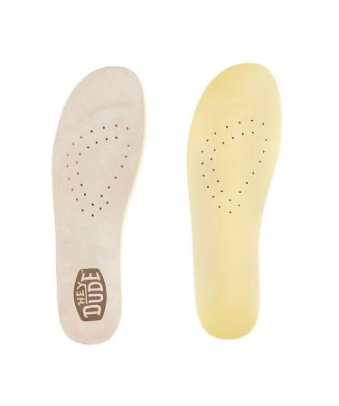 Hey Dude Women's Micro Suede Insoles W Tan Size 12 | Women's Shoes | Women Slip-on Insoles | Comfortable & Light-Weight