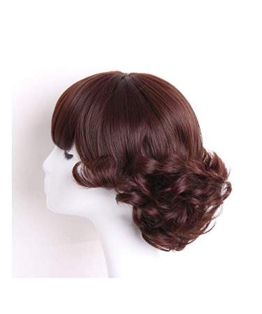 BGHJUE Short Curly Wig for Black Women - Brown Pixie Wig with Big Curls 30cm - Perfect for Any Occasion - Buy Online on GoSupps.com