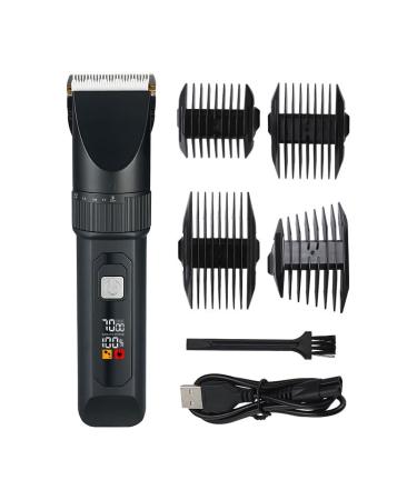 Digital Display Electric Hair Clipper - 4-Speed Adjustable Charging 18.5cm | International Shipping Available - Buy Online on GoSupps.com