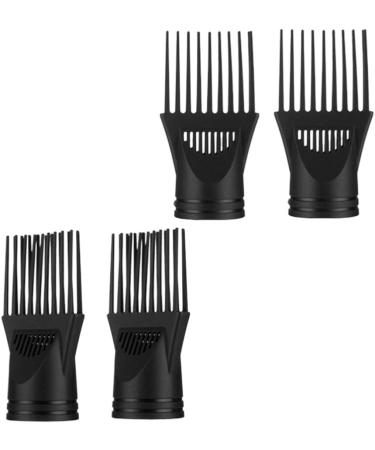 Healifty 4Pcs Blow Dryer Comb Attachment air Dryer Blower Concentrator Nozzle Brush Attachments for Hairdressing Styling Salon Tool (Black) - Buy Online on GoSupps.com