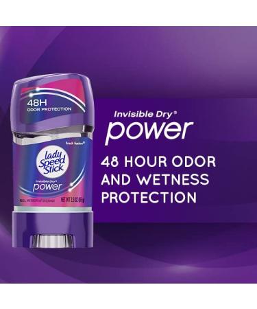 Lady Speed Stick 48HR Antiperspirant Deodorant Gel Fresh Fusion 2.30 oz (Pack of 2) - Long Lasting Protection - Buy Online on GoSupps.com